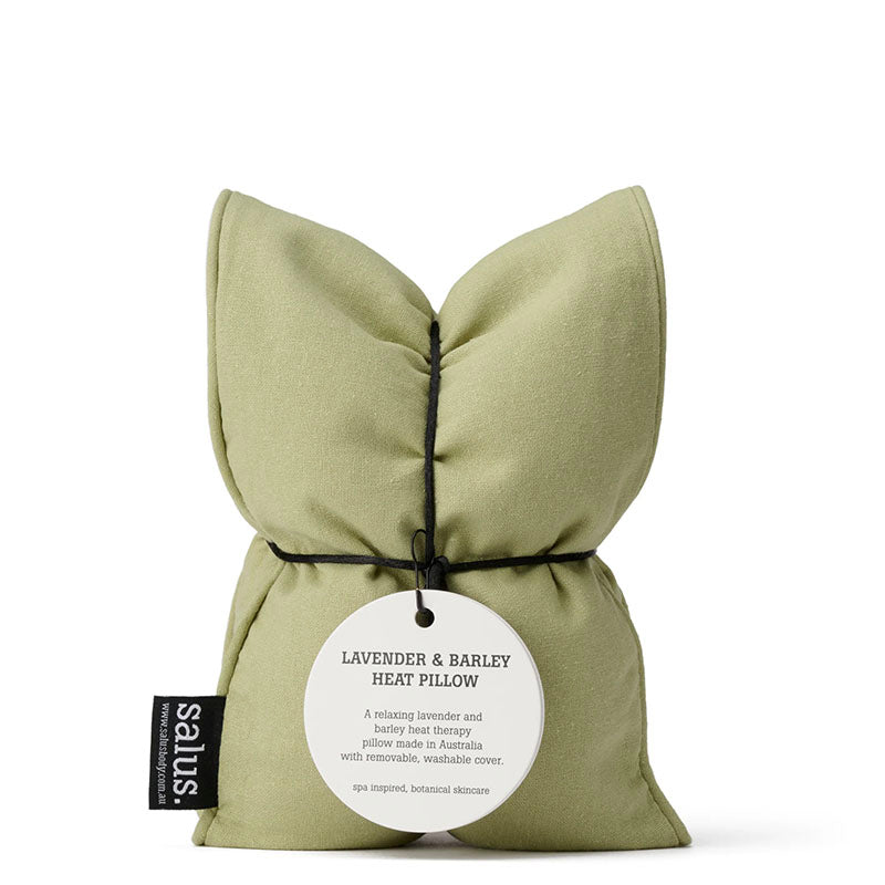 Salus Lavender & Barley Heat Pillow with removable cover Mint