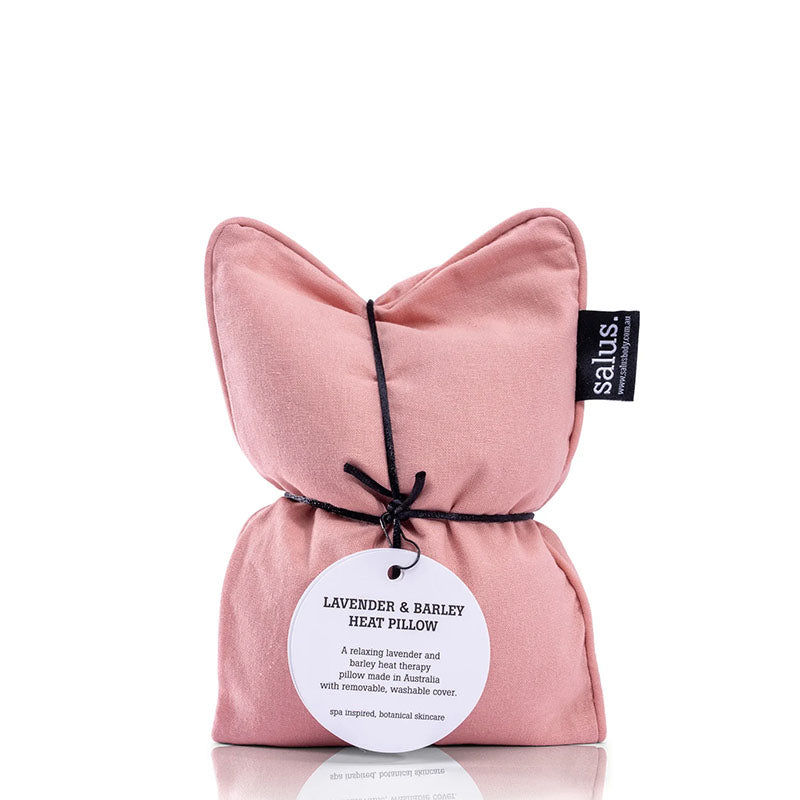 Salus Lavender & Barley Heat Pillow with removable cover Blush