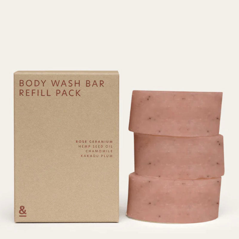 Seed & Sprout Body Wash Bar - Rose Geranium 3 pack