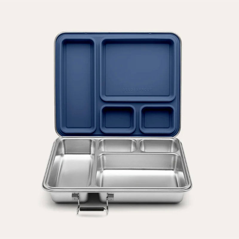 Seed & Sprout CrunchBox 2.0 Lunch Box with Leak Resistant Seal Midnight