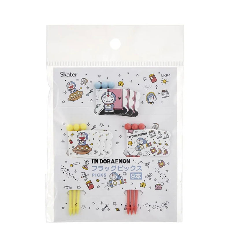Skater Doraemon Food Picks