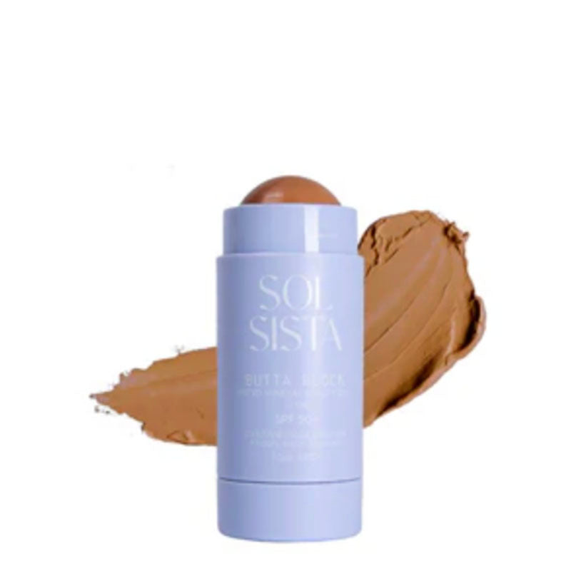 Sol Sista Butta Block Mineral Tinted SPF50+ Sunscreen Balm Deep Tan