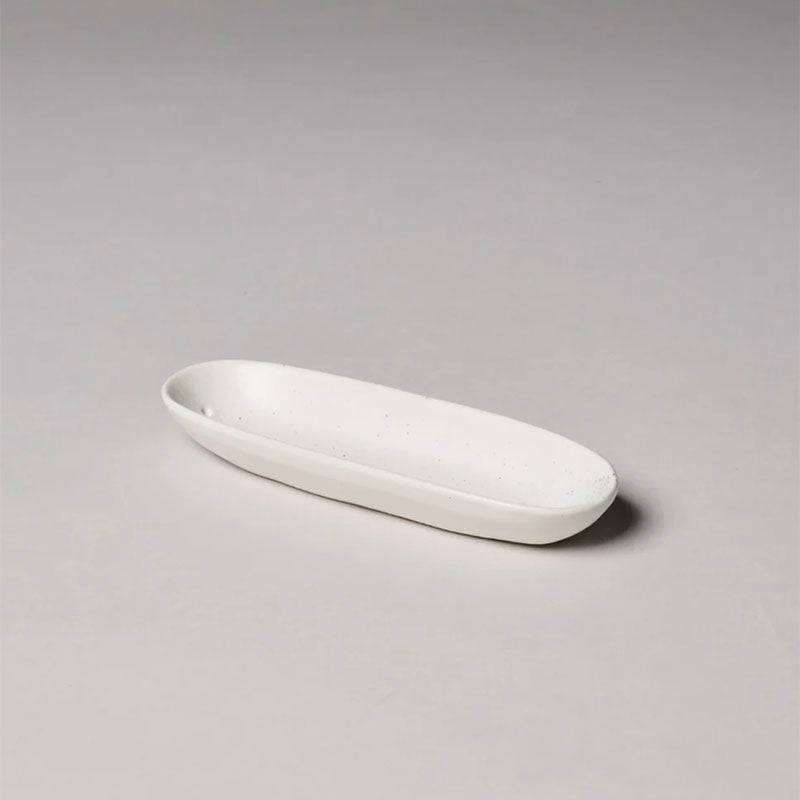 This is Incense The Collector Ceramic Holder White