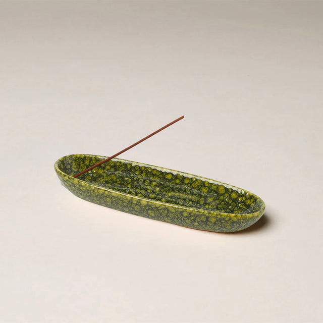 This is Incense The Collector Ceramic Holder Green