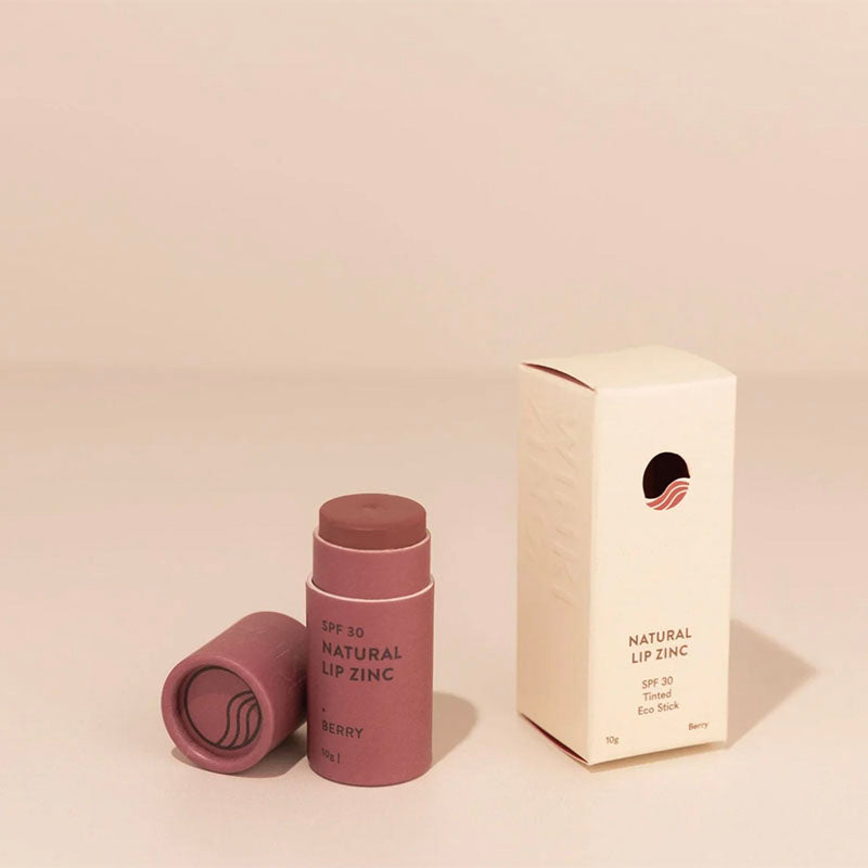 Winki Zinc 100% Natural Lip Balm SPF30 - Berry