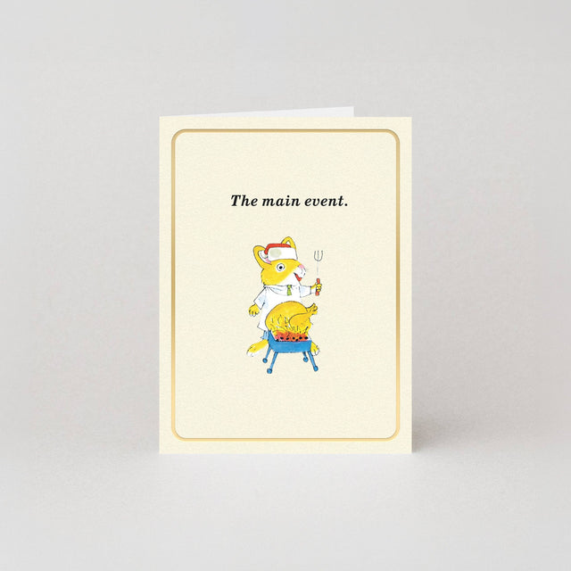 Studio Boketto The Main Event Gold Foil Mini Christmas Card
