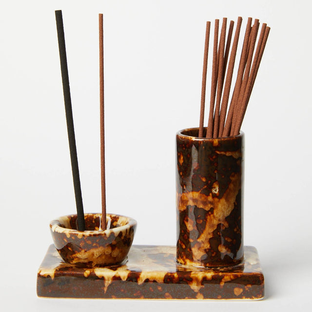 This is Incense Ceramic Incense Caddy – Chocolate