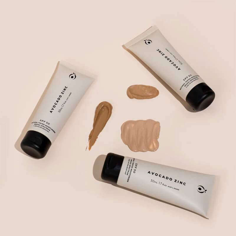 Avocado Zinc SPF 50 Natural Tinted Moisturiser colour matching