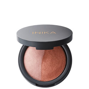 INIKA Organic Baked Mineral Blush Duo - Pink Tickle
