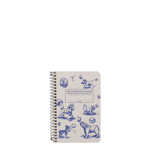 Decomposition Book Spiral Pocket Notebook - Dogs and Bubbles