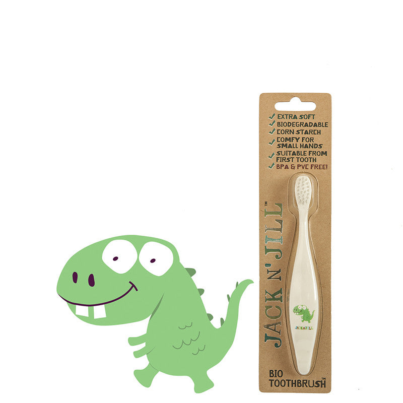 Jack N' Jill Natural Kids' Toothbrush - Dino - Natural Supply Co