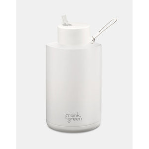 Frank Green Ceramic Reusable Bottle (2 litre) - Straw Lid - Cloud White