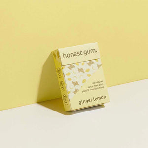Honest Gum All-Natural Gum - Ginger Lemon