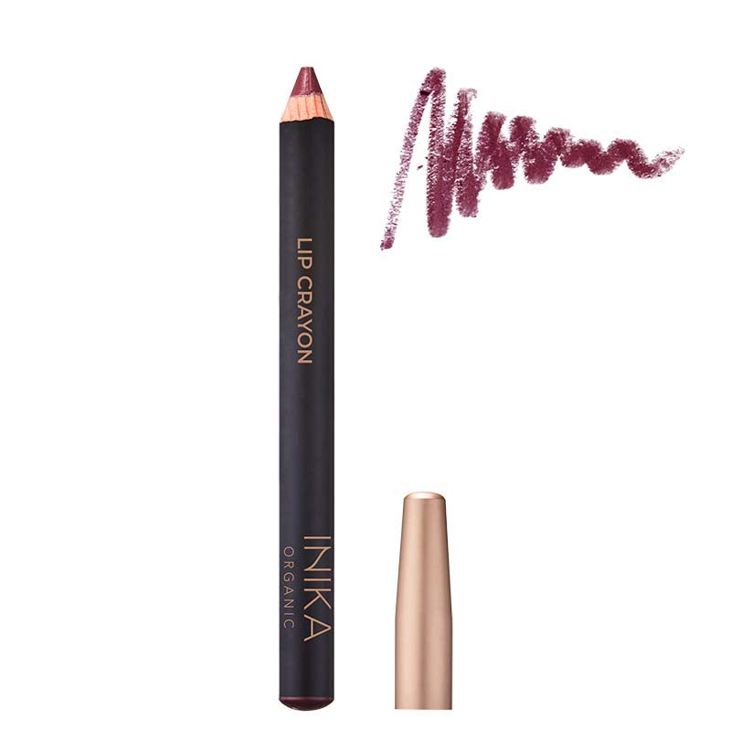 INIKA Organic Certified Organic Lipstick Crayon - Deep Plum
