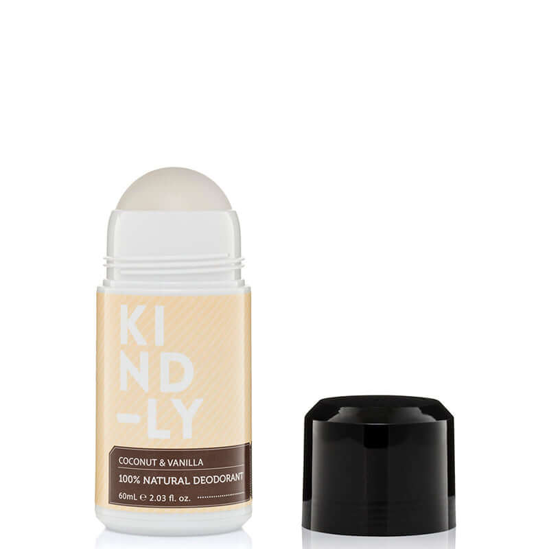 KIND-LY 100% Natural Deodorant Roll-On - Coconut & Vanilla - Natural Supply Co