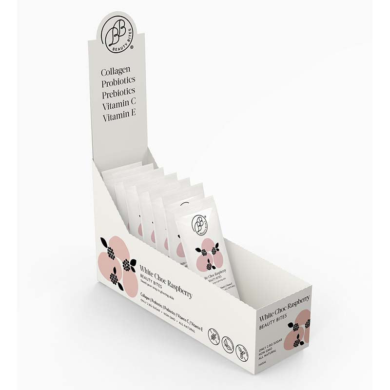 Krumbled Beauty Bites - White Chocolate & Raspberry - 14 bars