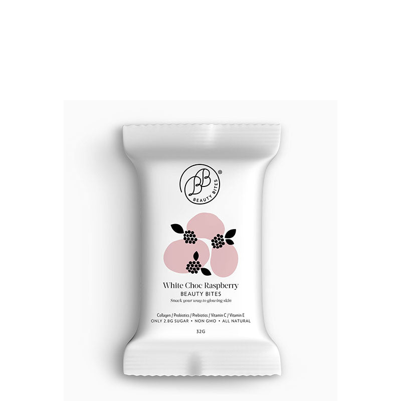 Krumbled Beauty Bites - White Chocolate & Raspberry - 1 bar