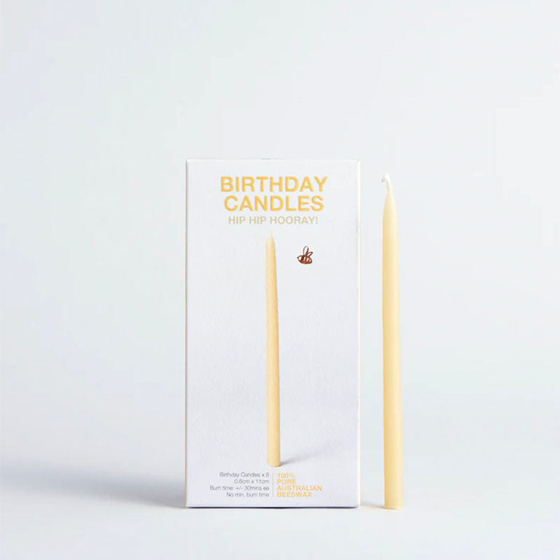 Queen B Beeswax Birthday Candles