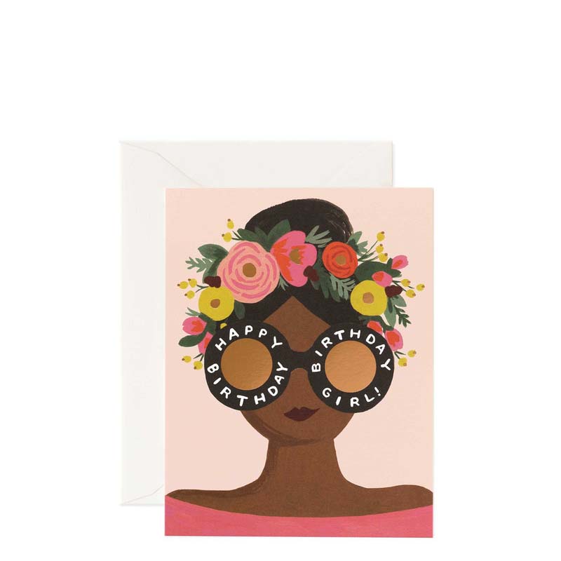 Rifle Paper Co Flower Crown Happy Birthday Card