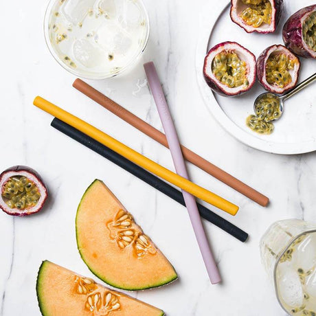 Stainless Steel, Bamboo, Glass & Silicone Straws + Cutlery