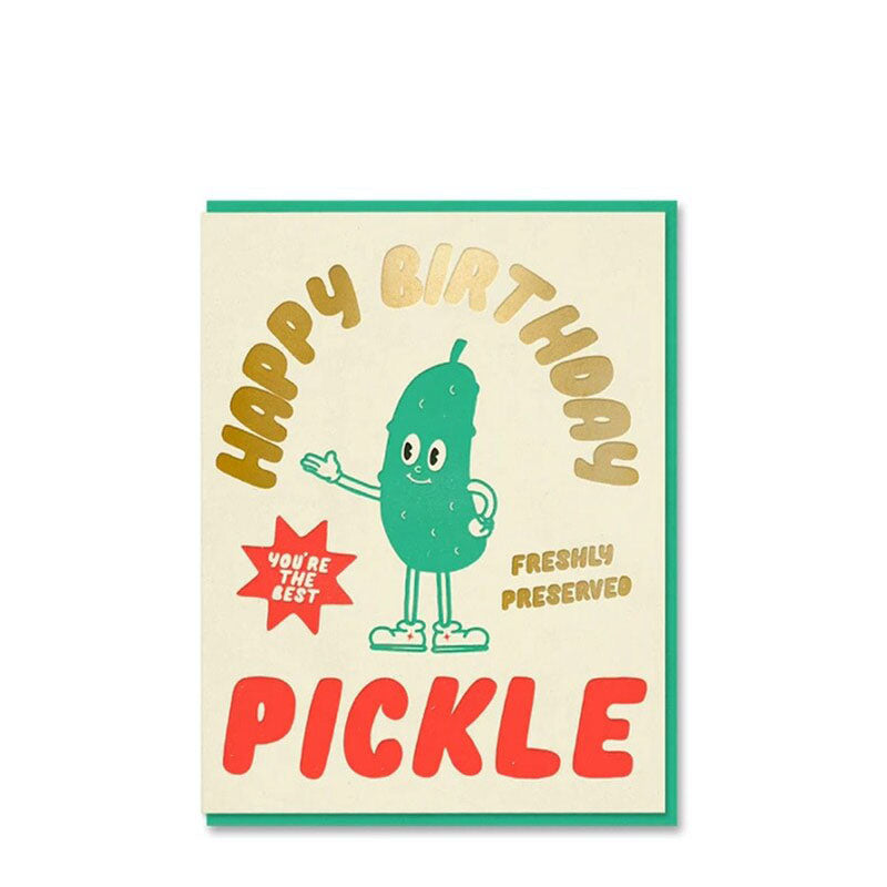 1973 Happy Birthday Pickle Card