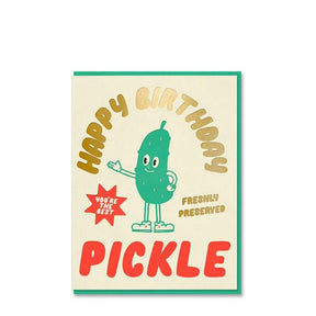 1973 Happy Birthday Pickle Card