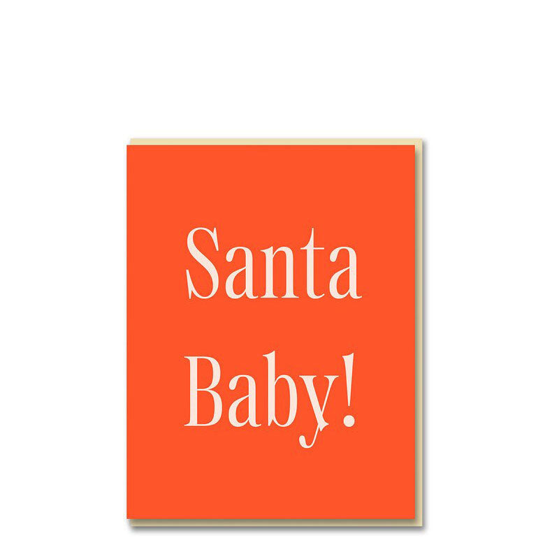 1973 Santa Baby Christmas Card