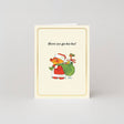 Studio Boketto Here We Go-Ho-Ho! Gold Foil Mini Christmas Card
