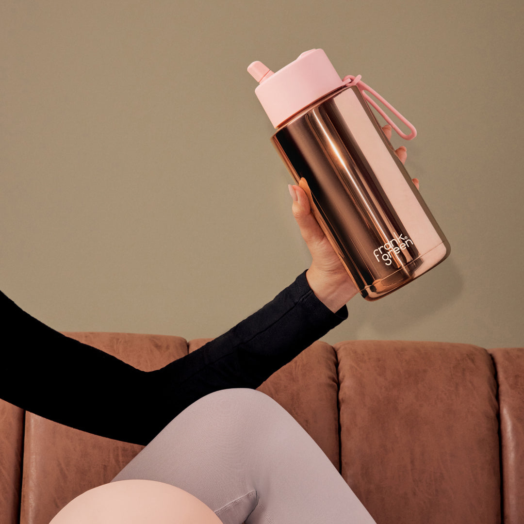 Frank Green Rose Gold Chrome Limited Edition Drink Bottles 1L