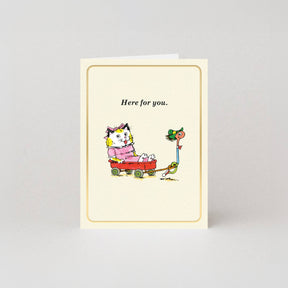 Studio Boketto Here For You Gold Foil Mini Card