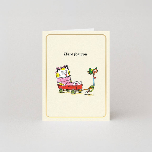 Studio Boketto Here For You Gold Foil Mini Card
