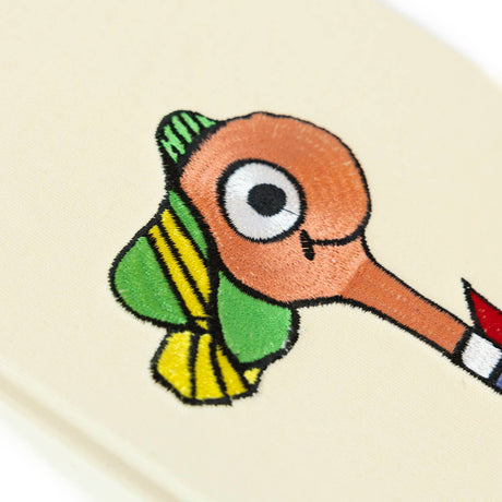 3P4 x Richard Scarry® - Lowly Worm Embroidered Journal detail