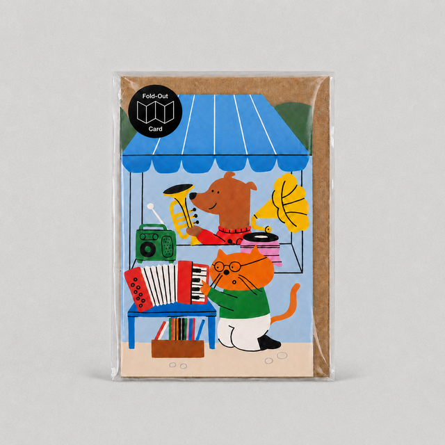 Studio Boketto Gardening Allotment Big Concertina Card Geelong