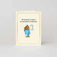 Studio Boketto Worry Gold Foil Mini Card