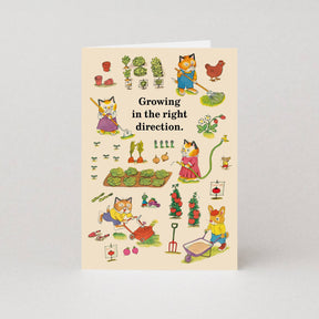 Studio Boketto Growing In The Right Direction Greeting Card