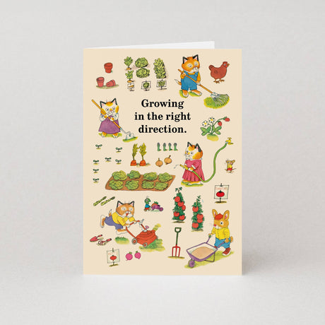 Studio Boketto Growing In The Right Direction Greeting Card