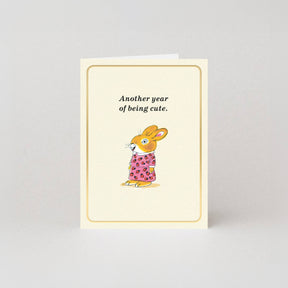 Studio Boketto Being Cute Gold Foil Mini Card