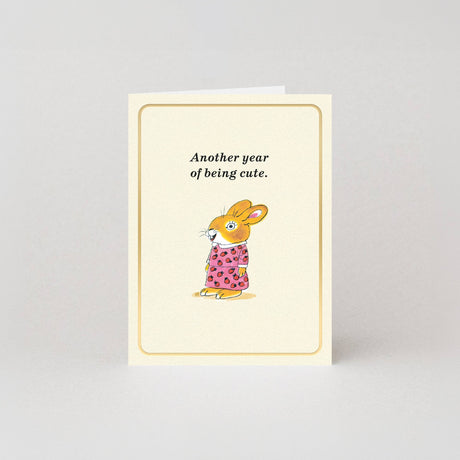 Studio Boketto Being Cute Gold Foil Mini Card