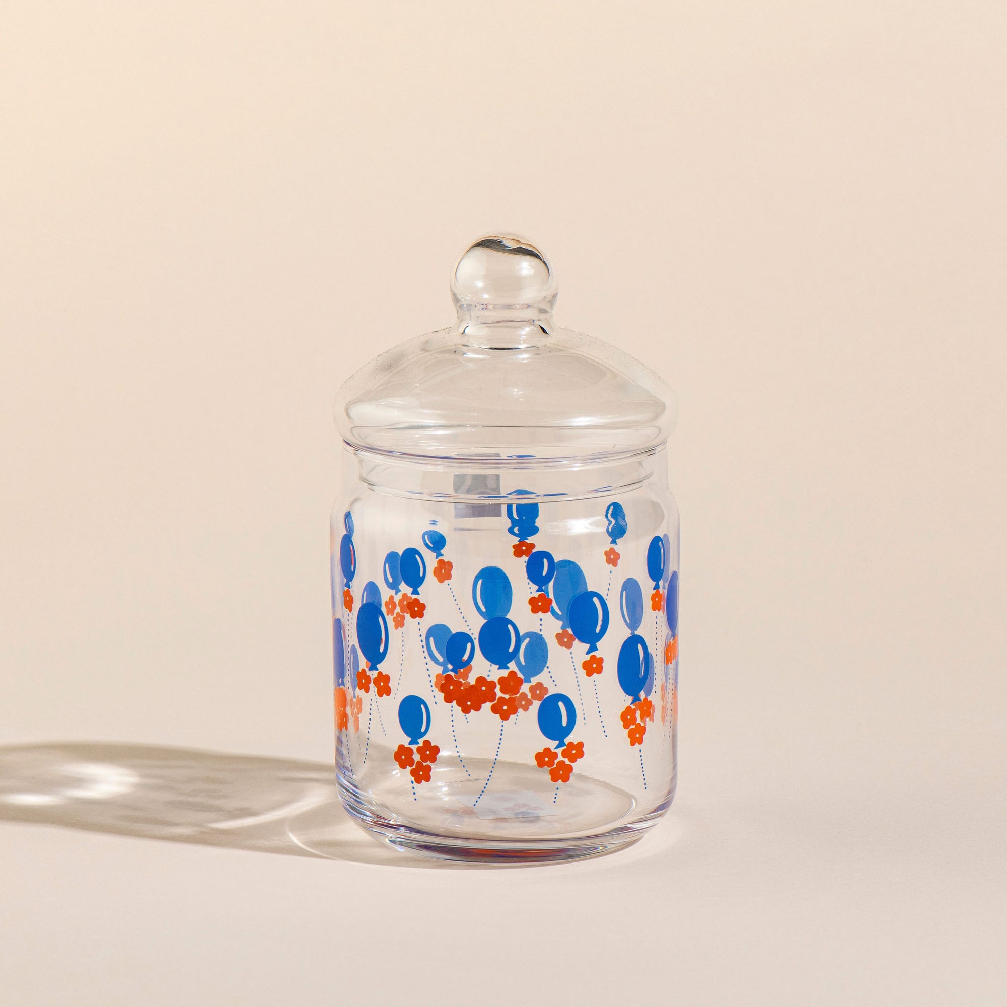 Aderia Retro Glass Storage Jar - Balloons