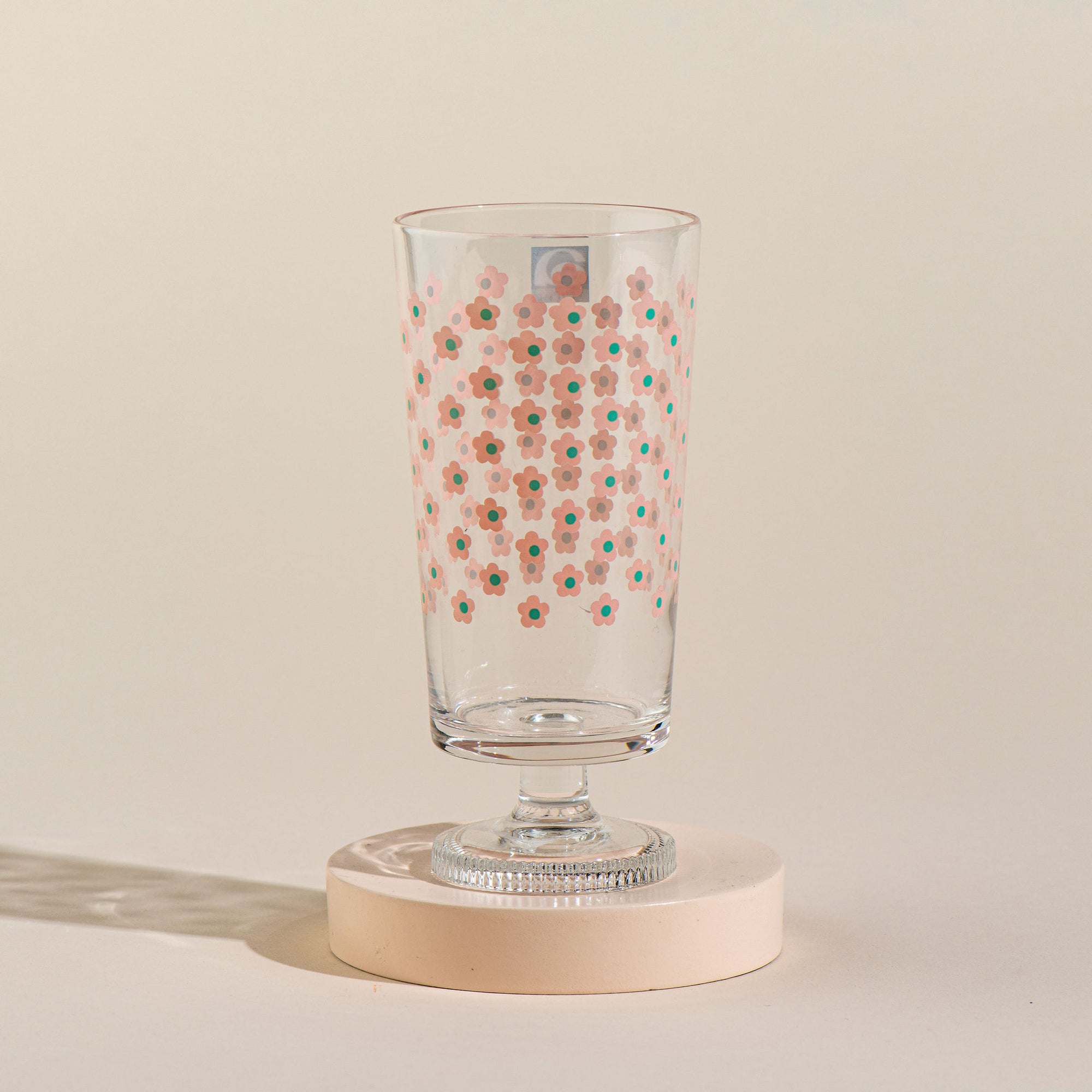 Aderia Retro Glass with Stem - Cherry Blossom