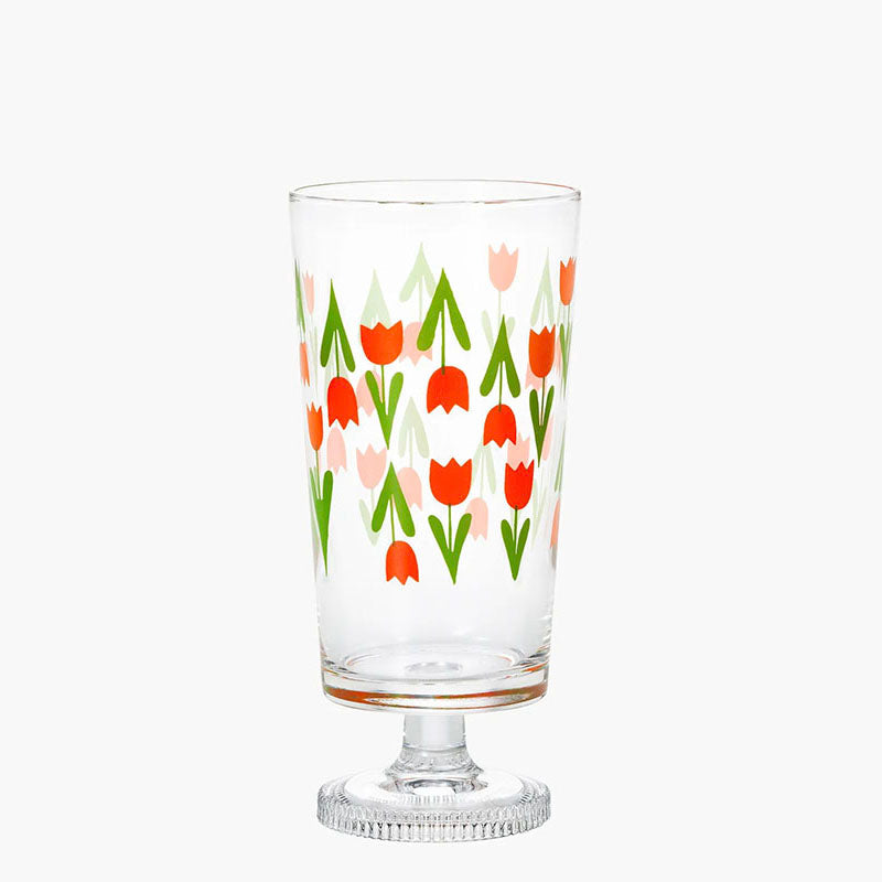 Aderia Retro Glass with Stem - Tulips