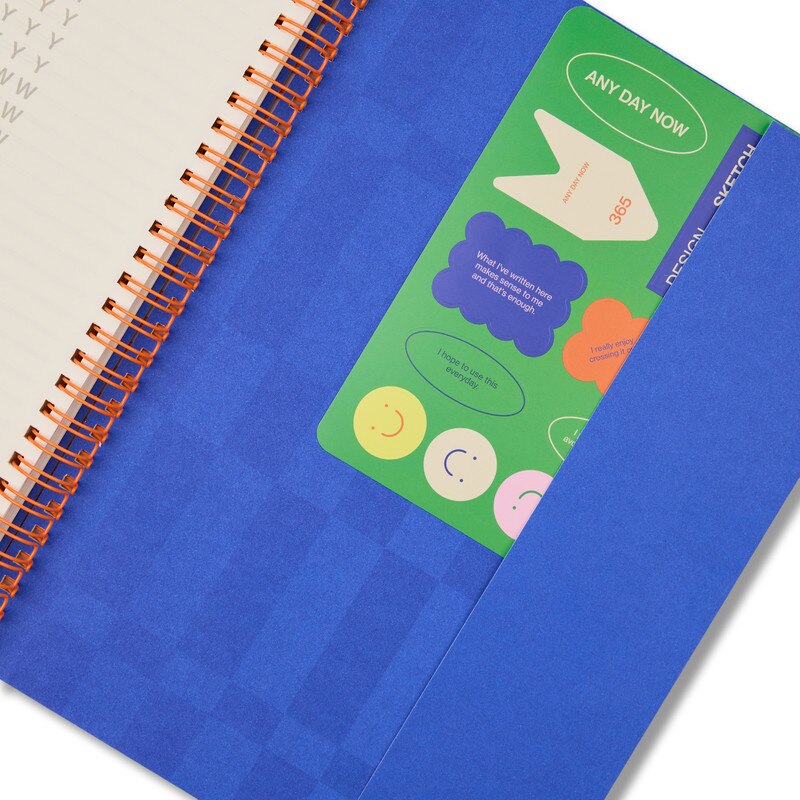 Any Day Now Ideas - Notes Spiral B5 Ruled Blush Pink Notebook