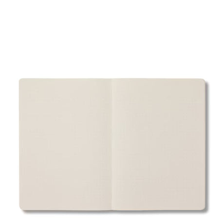 Any Day Now Open Bound Notebook Dot Grid A5 Butter Yellow Smiley 
