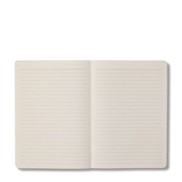 Any Day Now Open Bound Notebook Ideas - Notes A5 Butter Yellow Smiley