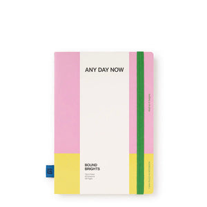 Any Day Now Bound Notebook - Pink & Yellow