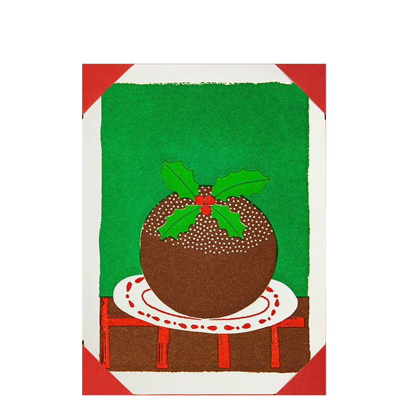 Archivist Gallery Christmas Notelet Cards Christmas Pudding