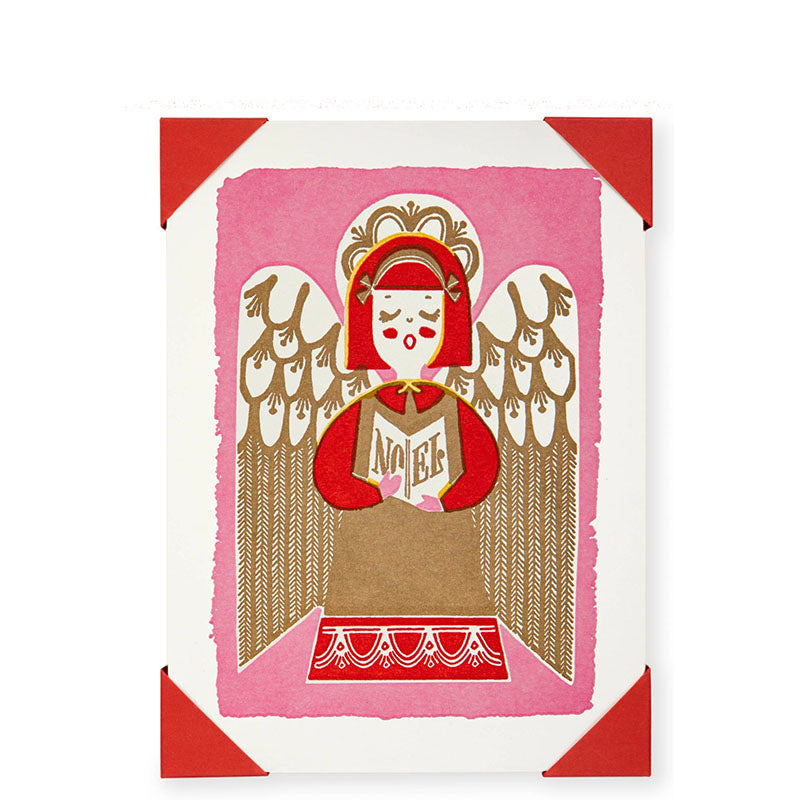 Archivist Gallery Christmas Notelet Cards Noel Angel