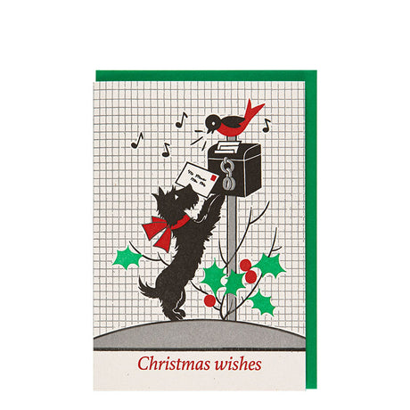 Archivist Gallery Christmas Scotty Dog Card