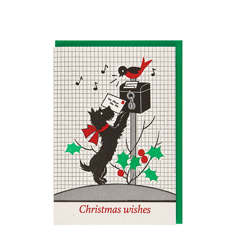 Archivist Gallery Christmas Scotty Dog Card