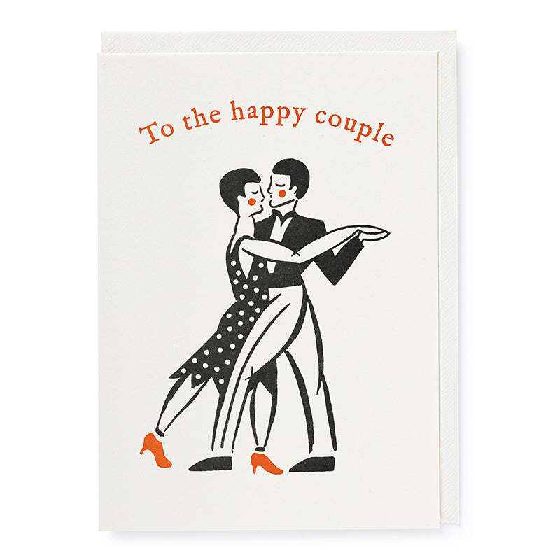 Archivist Gallery Dancing Couple Letterpress Card